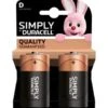 Duracell Plus 2 Pack D Size Batteries 1 Duracell Plus 2 Pack D Size Batteries -Stanlty Shop 112556 duracell simply d 2pk batteries