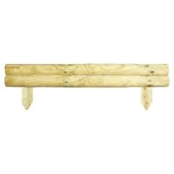 B&M Horizontal Log Edge 1m X 14cm -Stanlty Shop 265765 horizontal log edge 1mx14cm