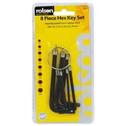 Rolson Hex Key Set 8pc -Stanlty Shop 307029 Rolson 8pc Hex Key Set1