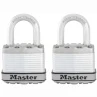 Master Lock Octagonal Shackle Padlock 2pk