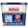 UniBond Wall Tile Adhesive And Grout Triple Protect - White 1.28kg -Stanlty Shop 308934 unibond re new white kitchen bathroom sealant 100ml