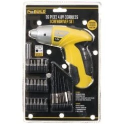 B&M ProBuild 4.8V Cordless Screwdriver Set 26pc