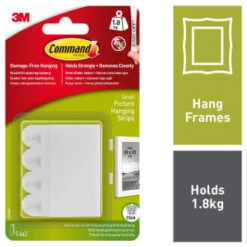 Command Picture Hanging Strip Small 4pk -Stanlty Shop 316007 2 large picture hanging strips