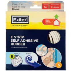 B&M Exitex E-Strip Self-Adhesive Rubber Roll 5m