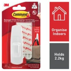 Command Large Utility Hooks 3pk -Stanlty Shop 322380 large utility hook 2