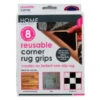 B&M Home Essentials Reusable Corner Rug Grips 8pk -Stanlty Shop 322541 reusable corner rug grips 8 pack