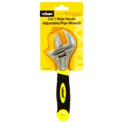 Rolson 2-in-1 Wide Mouth Adjustable Pipe Wrench -Stanlty Shop 322992 rolson 2in1 wide mouth adjustable pipe wrench