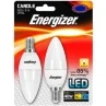 Energizer LED 40W E14 Candle Bulb 2pk -Stanlty Shop 323782 Energizer 2pk 40W Candle SES Bulbs Warm White
