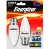 Energizer LED 40W B22 Candle Bulb 2pk -Stanlty Shop 323787 Energizer 2pk 40W CandleBC Bulbs Warm White