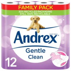 Andrex Gentle Clean Toilet Tissue 12pk