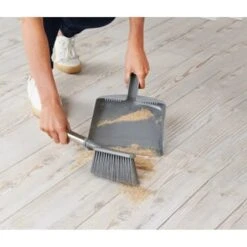 Addis Premium Dustpan & Brush - Grey