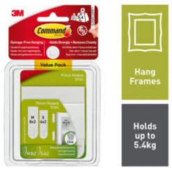 Command Picture Hanging Strips 12pk -Stanlty Shop 334541 picture hanging strip value pack 2