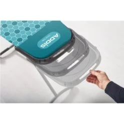 Addis Fusion Ironing Board On Wheels - Honeycomb -Stanlty Shop 336526 addis fusion board on wheels turquoise honeycomb 3