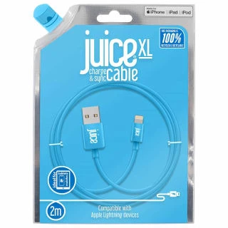 B&M Juice Lightning Cable - Aqua 5 B&M Juice Lightning Cable - Aqua - Image 3