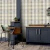 Country Check Wallpaper - Grey -Stanlty Shop 341211 arthouse country check grey wallpaper 4