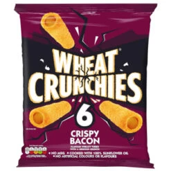 B&M Wheat Crunchies 6pk - Crispy Bacon