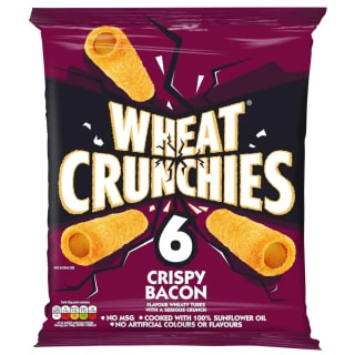 B&M Wheat Crunchies 6pk - Crispy Bacon 3 B&M Wheat Crunchies 6pk - Crispy Bacon