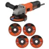 Black & Decker Angle Grinder 710W 1 Black & Decker Angle Grinder 710W -Stanlty Shop 349313 black decker angle grinder 710w