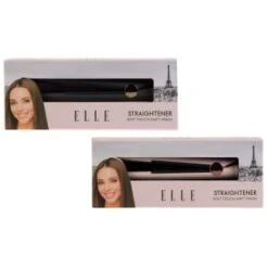 ELLE Hair Straightener - Black -Stanlty Shop 351256 elle straightener group
