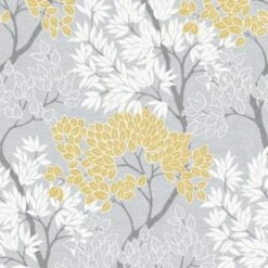 Lykke Tree Wallpaper - Ochre -Stanlty Shop 352435 lykke tree wallpaper