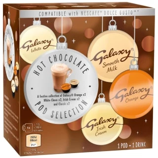 Galaxy Hot Chocolate Pod Selection 8pk 3 Galaxy Hot Chocolate Pod Selection 8pk