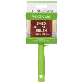 Turner & Gray Woodcare Shed & Fence Brush 4" 3 Turner & Gray Woodcare Shed & Fence Brush 4"