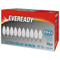 Eveready 40W E14 Candle SES Bulb 10pk