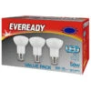 Eveready 50W E27 LED Bulb 3pk -Stanlty Shop 355164 eveready bulbs led 3pk 50w e27 warm white