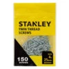 Stanley Twin Thread Screws 150pk 4 X 25mm 1 Stanley Twin Thread Screws 150pk 4 X 25mm -Stanlty Shop 355929 stanley twin thread screw 4x25mm