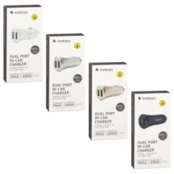 Goodmans 2 Port USB Car Charger - Black -Stanlty Shop 357005 goodmans dual port in car charger black 2