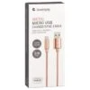 Goodmans Mini USB Metal Charging Cable - Rose Gold -Stanlty Shop 357007 goodmans metal micro usb charge and sync cable 1m rose gold 2