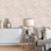 Rosa Blush & Grey Floral Wallpaper 1 Rosa Blush & Grey Floral Wallpaper -Stanlty Shop 358056 rosa blush grey wallpaper 3