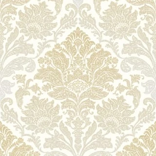 Ornamental Damask Yellow Wallpaper 4 Ornamental Damask Yellow Wallpaper - Image 2