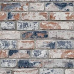 Distressed Navy Brick Wallpaper 5 Distressed Navy Brick Wallpaper -Stanlty Shop 358176 distressed navy brick wallpaper 2