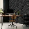 House Brick Black Wallpaper 1 House Brick Black Wallpaper -Stanlty Shop 358178 house brick black wallpaper 2