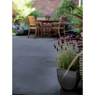 B&M Limestone Paving 600 X 600mm - Black 3 B&M Limestone Paving 600 X 600mm - Black