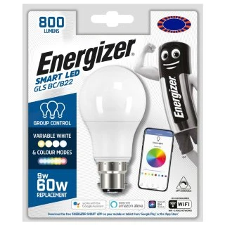Energizer Smart LED GLS Bulb BC/B22 3 Energizer Smart LED GLS Bulb BC/B22