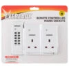 Eveready Remote Control Mains Sockets 2pk -Stanlty Shop 366304 eveready remote controlled mains sockets