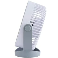 Blaupunkt Cordless Desk Fan 7" - White & Silver -Stanlty Shop 368370 blaupunkt cordless deks fan white silver 2