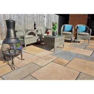 B&M Old Riven ECO Patio Pack 9.9m - Autumn Cotswold 5 B&M Old Riven ECO Patio Pack 9.9m - Autumn Cotswold - Image 3