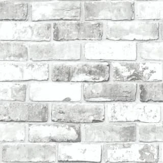 Debona Metallic Brick Wallpaper - White 4 Debona Metallic Brick Wallpaper - White - Image 2