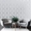 Amelie Geometric Grey Wallpaper 2 Amelie Geometric Grey Wallpaper -Stanlty Shop 371329 belgravia amelie geometric grey wallpaper 3