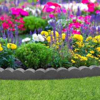 B&M Flexi Scallop Curve Border - Grey 3 B&M Flexi Scallop Curve Border - Grey