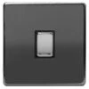B&M 1 Gang 2 Way Light Switch - Black -Stanlty Shop 372262 black 1 gang switch