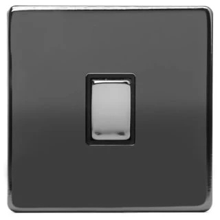 B&M 1 Gang 2 Way Light Switch - Black 3 B&M 1 Gang 2 Way Light Switch - Black