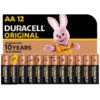 Duracell Original AA Batteries 12pk -Stanlty Shop 376674 duracell original aa 12