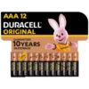 Duracell Original AAA Batteries 12pk -Stanlty Shop 376676 duracell original aaa 12