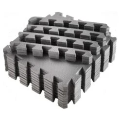 B&M Foam Mats 9 Piece - Grey