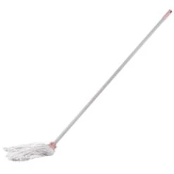 B&M Coloured Cotton Mop With Refill Head - Blush & Grey