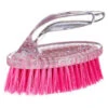 B&M Clear Scrubbing Brush - Pink